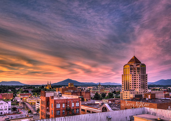 Spring's Last Sunset Roanoke By Terry Aldhizer